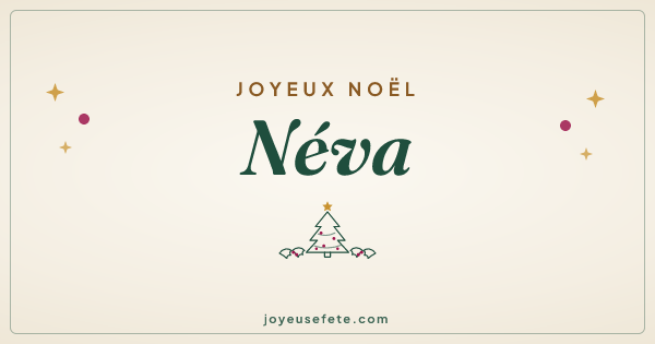 Image « Joyeux Noël Néva » au format large