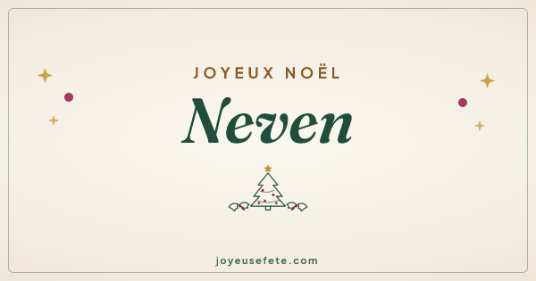 Image « Joyeux Noël Neven » au format large