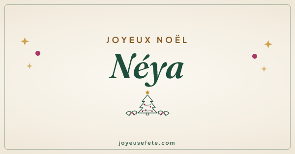 Image « Joyeux Noël Néya » au format large