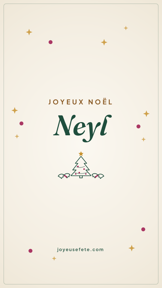 Image « Joyeux Noël Neyl » au format story