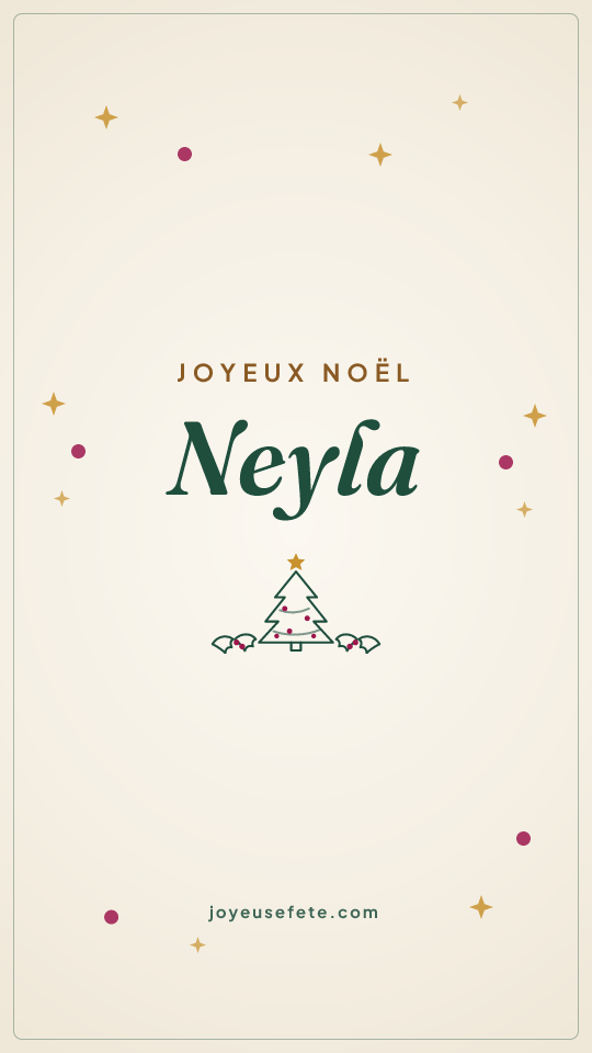 Image « Joyeux Noël Neyla » au format story