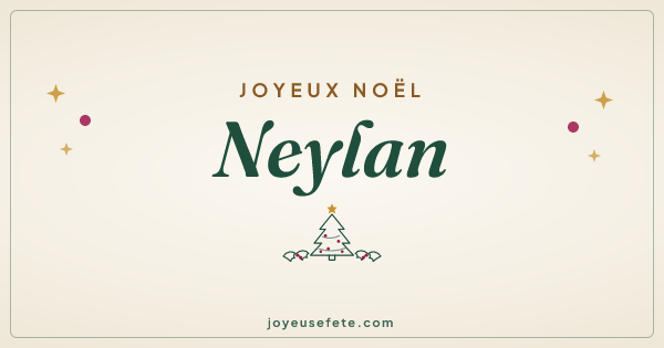 Image « Joyeux Noël Neylan » au format large
