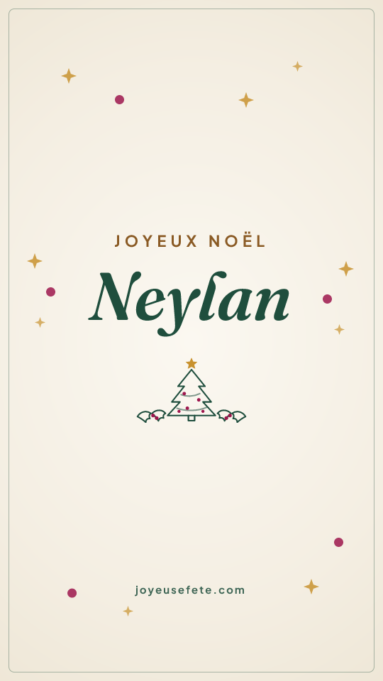 Image « Joyeux Noël Neylan » au format story