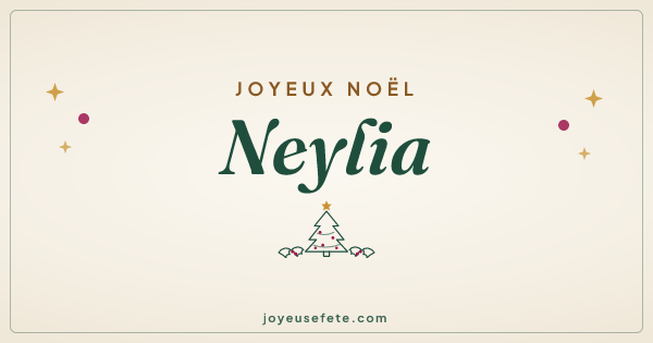 Image « Joyeux Noël Neylia » au format large