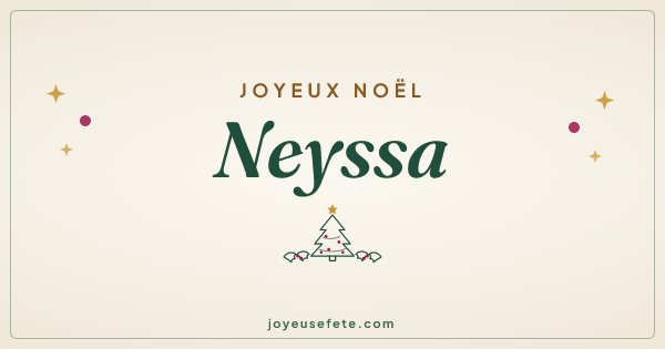 Image « Joyeux Noël Neyssa » au format large