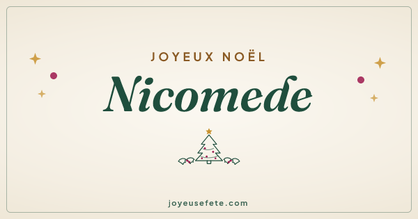 Image « Joyeux Noël Nicomede » au format large