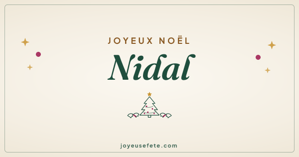 Image « Joyeux Noël Nidal » au format large