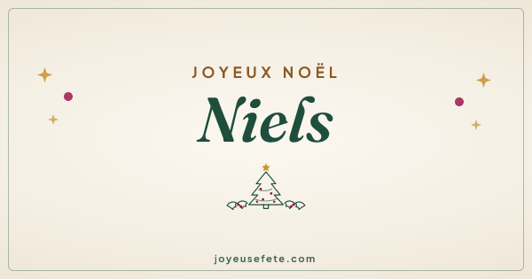 Image « Joyeux Noël Niels » au format large