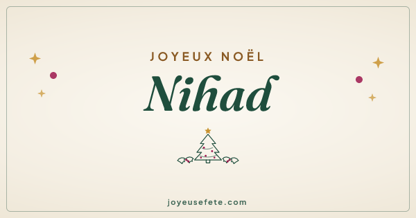 Image « Joyeux Noël Nihad » au format large