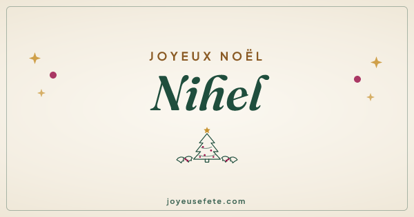 Image « Joyeux Noël Nihel » au format large