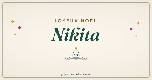Image « Joyeux Noël Nikita » au format large