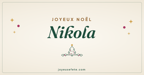 Image « Joyeux Noël Nikola » au format large