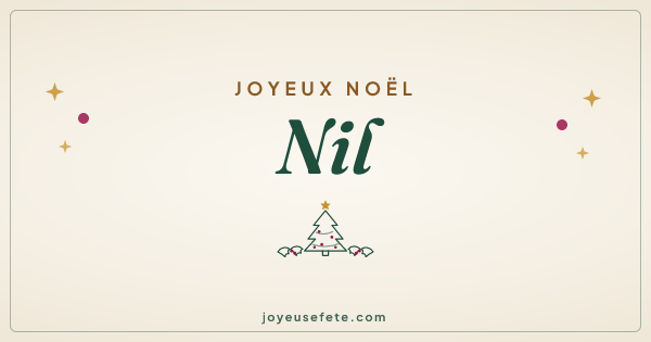 Image « Joyeux Noël Nil » au format large