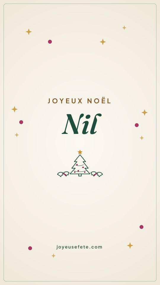 Image « Joyeux Noël Nil » au format story