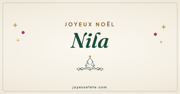 Image « Joyeux Noël Nila » au format large