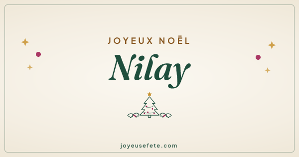 Image « Joyeux Noël Nilay » au format large