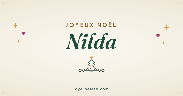 Image « Joyeux Noël Nilda » au format large