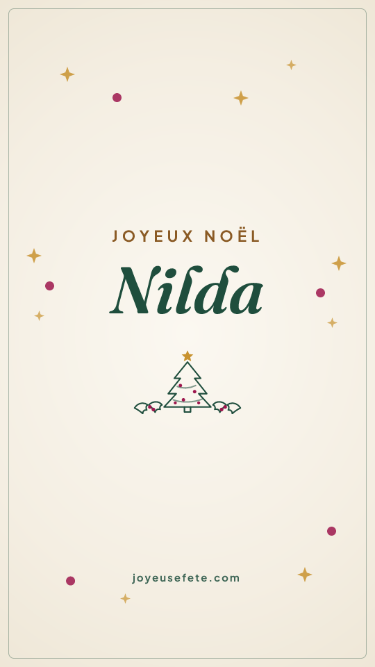 Image « Joyeux Noël Nilda » au format story