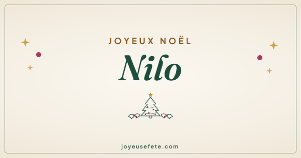Image « Joyeux Noël Nilo » au format large