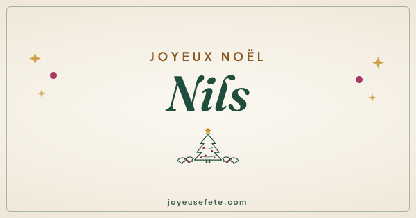 Image « Joyeux Noël Nils » au format large