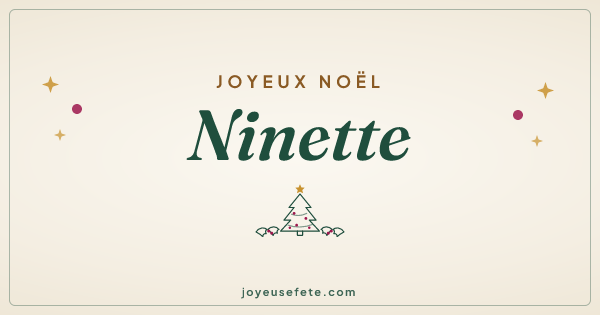 Image « Joyeux Noël Ninette » au format large
