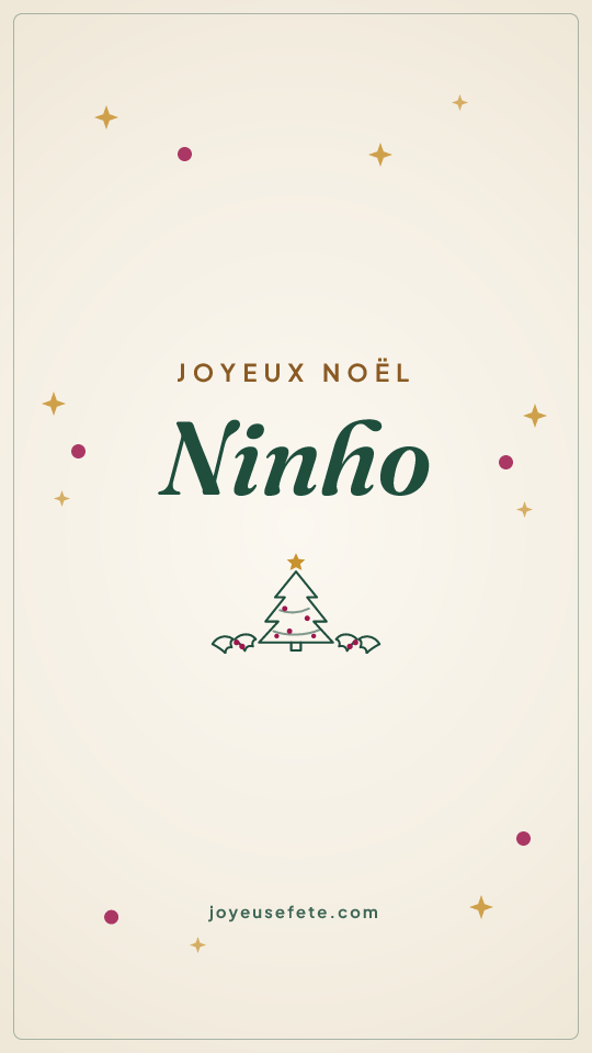 Image « Joyeux Noël Ninho » au format story