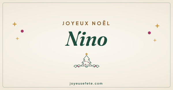 Image « Joyeux Noël Nino » au format large