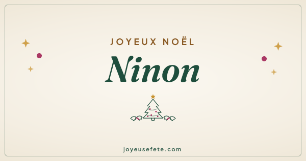 Image « Joyeux Noël Ninon » au format large
