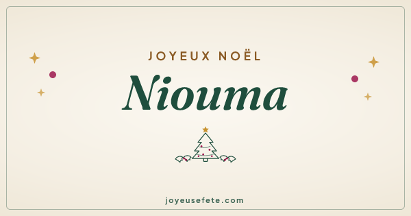 Image « Joyeux Noël Niouma » au format large
