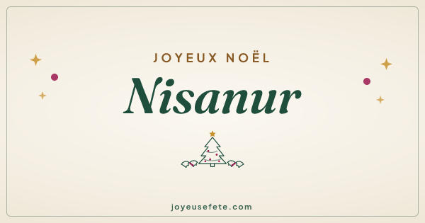 Image « Joyeux Noël Nisanur » au format large