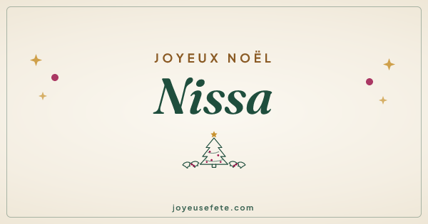 Image « Joyeux Noël Nissa » au format large