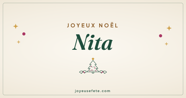 Image « Joyeux Noël Nita » au format large