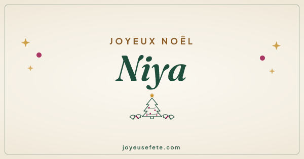 Image « Joyeux Noël Niya » au format large
