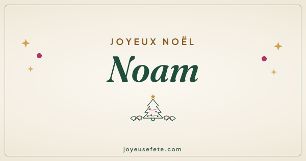 Image « Joyeux Noël Noam » au format large