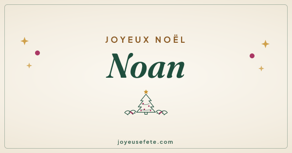 Image « Joyeux Noël Noan » au format large