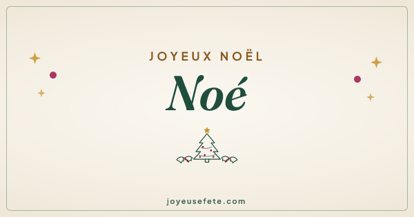 Image « Joyeux Noël Noé » au format large