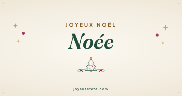 Image « Joyeux Noël Noée » au format large
