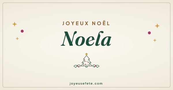 Image « Joyeux Noël Noela » au format large