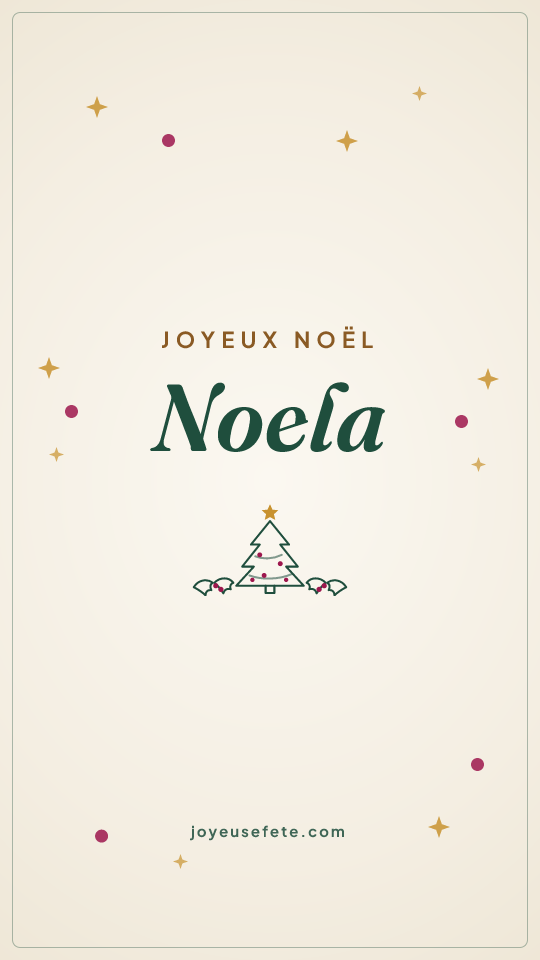 Image « Joyeux Noël Noela » au format story