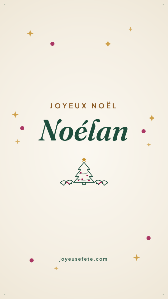 Image « Joyeux Noël Noélan » au format story