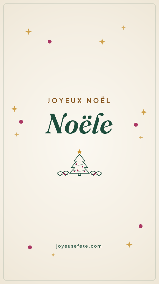 Image « Joyeux Noël Noele » au format story