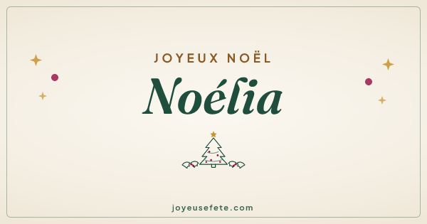 Image « Joyeux Noël Noélia » au format large