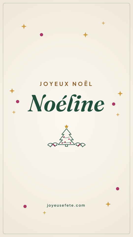 Image « Joyeux Noël Noéline » au format story