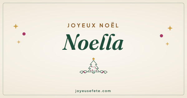 Image « Joyeux Noël Noella » au format large