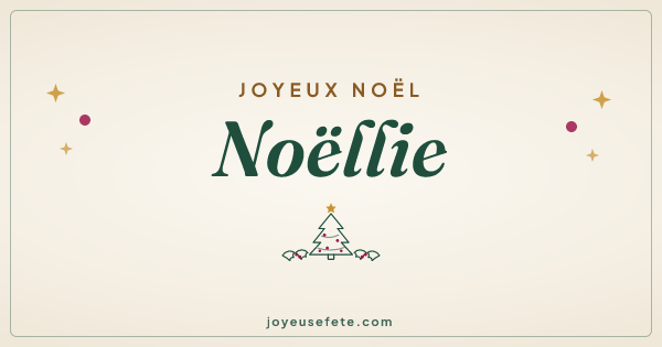 Image « Joyeux Noël Noëllie » au format large