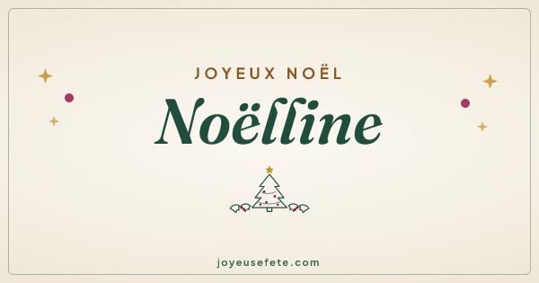 Image « Joyeux Noël Noëlline » au format large