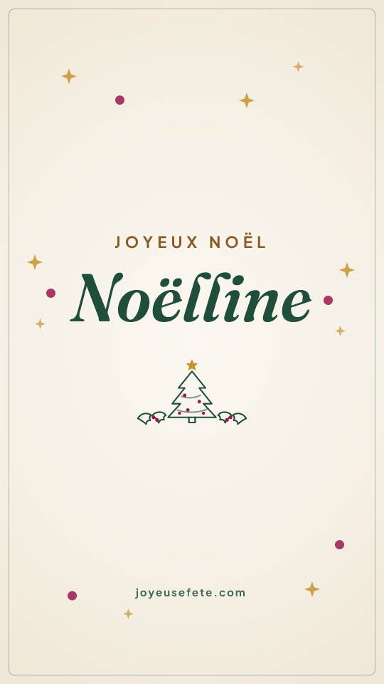 Image « Joyeux Noël Noëlline » au format story
