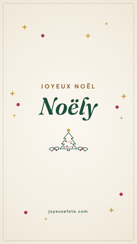 Image « Joyeux Noël Noëly » au format story