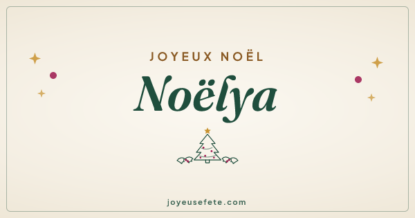 Image « Joyeux Noël Noëlya » au format large