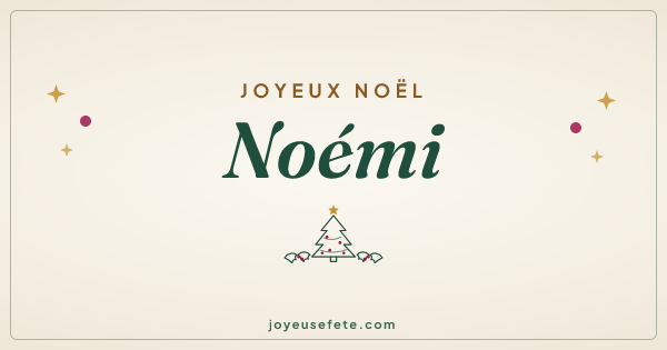 Image « Joyeux Noël Noémi » au format large